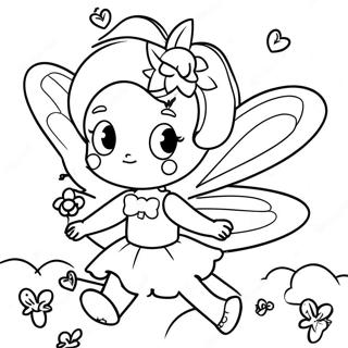 Sparkly Pinkalicious Fairy Coloring Page 7392-6255