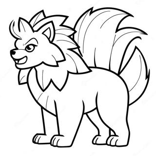 Arcanine Coloring Page 73942-59382