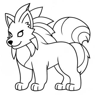 Arcanine Coloring Page 73942-59383