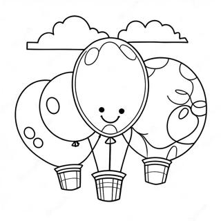 Exciting Big Fun Coloring Page With Balloons 73953-59394