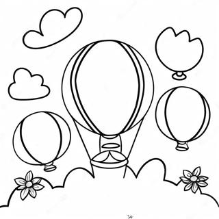 Exciting Big Fun Coloring Page With Balloons 73953-59396