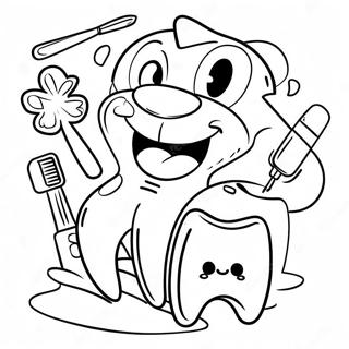 Children's Dental Health Month Coloring Pages