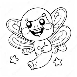 Happy Tooth Fairy Coloring Page 73993-59427