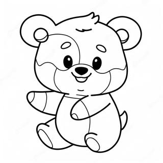 Teddiursa Cute Coloring Page 74012-59438