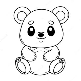 Teddiursa Cute Coloring Page 74012-59440