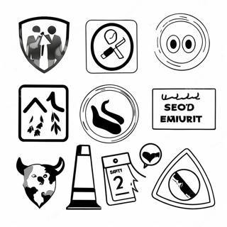 Safety Signs Coloring Pages