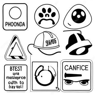 Safety Signs Coloring Page 74022-59446