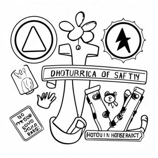 Safety Signs Coloring Page 74022-59447