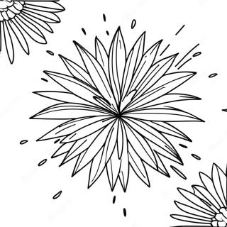 Festive New Year 2024 Fireworks Coloring Page 7402-6261