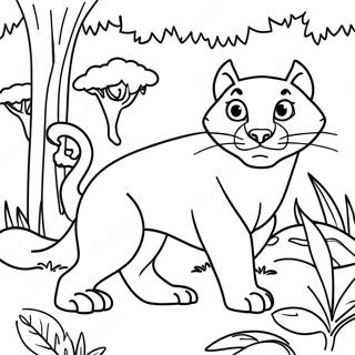 Bagheera Jungle Coloring Page 74072-59488