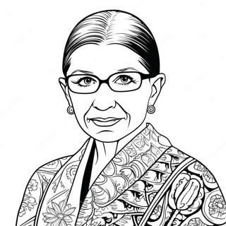 Ruth Bader Ginsburg Coloring Pages