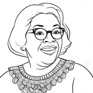 Funny Madea In A Dress Coloring Page 74103-59516