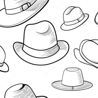 Hats Coloring Page 7411-6266