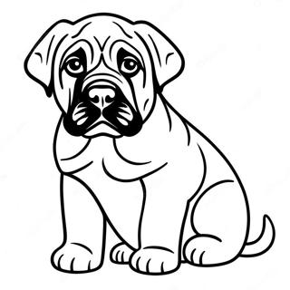 English Mastiff Puppy Coloring Page 74122-59526