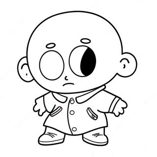 Gangsta Stewie Coloring Page 74132-59538