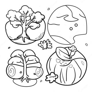 Four Seasons Coloring Pages