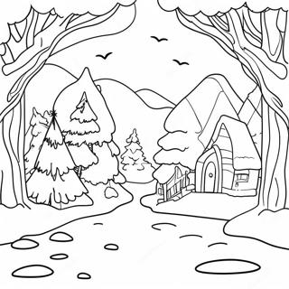 Winter Wonderland Coloring Page 74143-59545