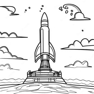 Apollo 11 Rocket Launch Coloring Page 74182-59575