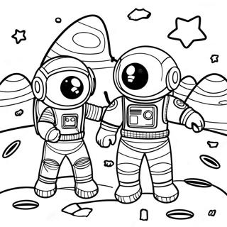 Space Explorers Coloring Pages