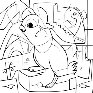 Cubism Coloring Pages