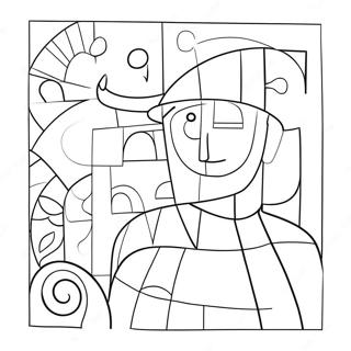 Cubism Coloring Page 74192-59584