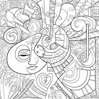 Cubism Coloring Pages