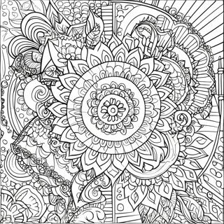 Intricate Mandala Coloring Page 741-586