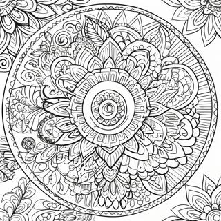 Intricate Mandala Coloring Page 741-587