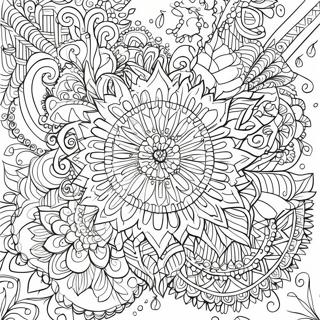 Intricate Mandala Coloring Page 741-588