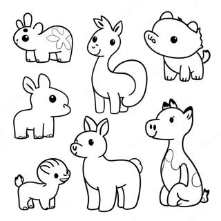 Minimalistic Animal Silhouettes Coloring Page 74203-59593