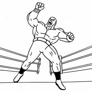 Wwe Wrestler Jumping On Opponent Coloring Page 74213-42988