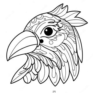 Raven Coloring Page 7441-6098