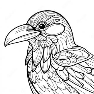 Raven Coloring Page 7441-6099