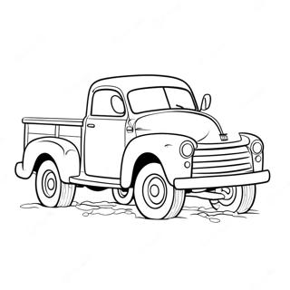 Little Blue Truck Coloring Page 7451-6108