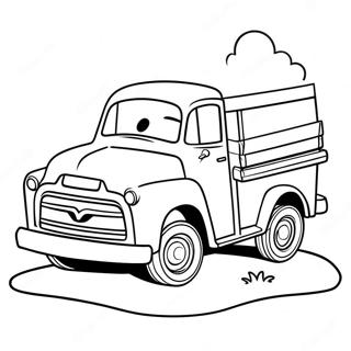 Little Blue Truck Coloring Page 7451-6300