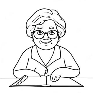 Best Grandma Coloring Pages