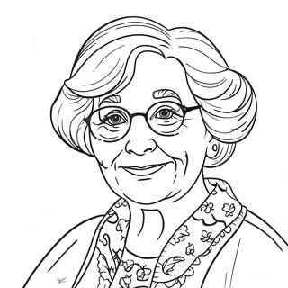 Best Grandma Coloring Page 7491-6326