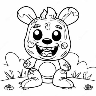 Creepy Spring Trap Coloring Page 7522-6353