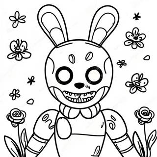 Creepy Spring Trap Coloring Page 7522-6354