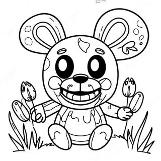 Creepy Spring Trap Coloring Page 7522-6355