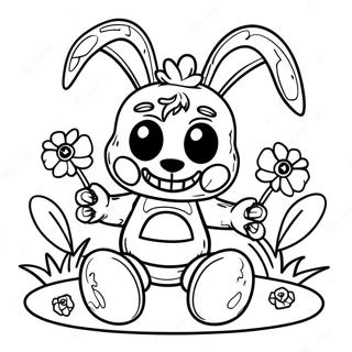 Creepy Spring Trap Coloring Page 7522-6356