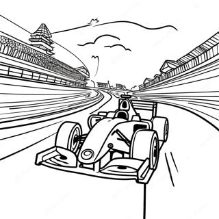 Exciting F1 Race Track Coloring Page 7532-6367