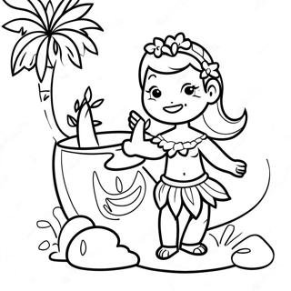 Luau Coloring Page 7541-6370