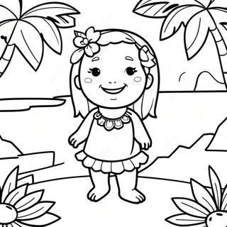 Luau Coloring Page 7541-6371