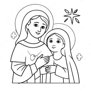 Religious Valentine Coloring Page 7571-6390