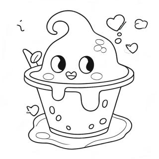 Glittery Slime Coloring Page 7622-6443