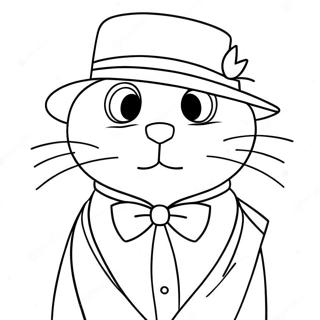 Tuxedo Sam Coloring Pages