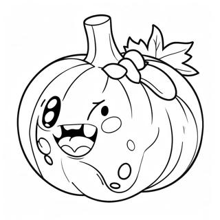 Pokemon Halloween Pumpkin Coloring Page 7641-6450