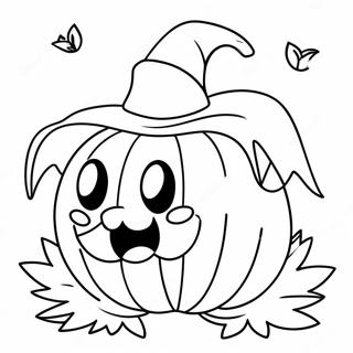 Pokemon Halloween Pumpkin Coloring Page 7641-6452