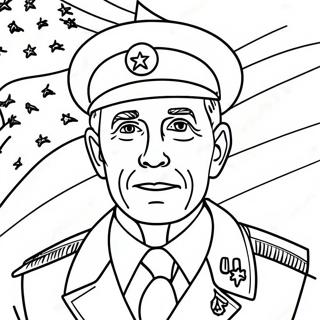 Patriotic Veterans Coloring Page 7652-6461